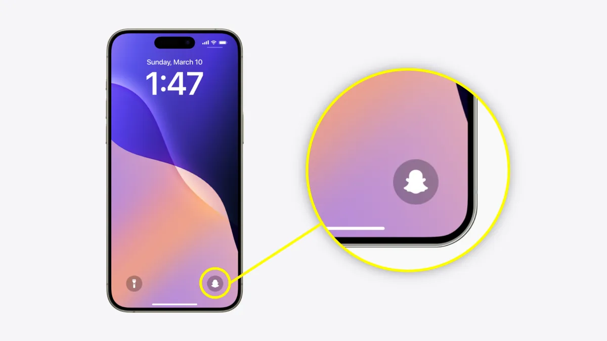 在iOS 18中使用Snapchat相机